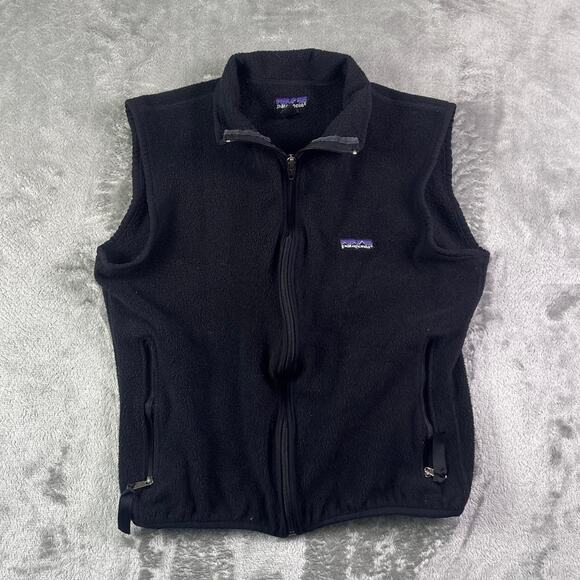 Patagonia Other - Vintage Patagonia Kids Synchilla Fleece Vest Made in USA Black Size Medium